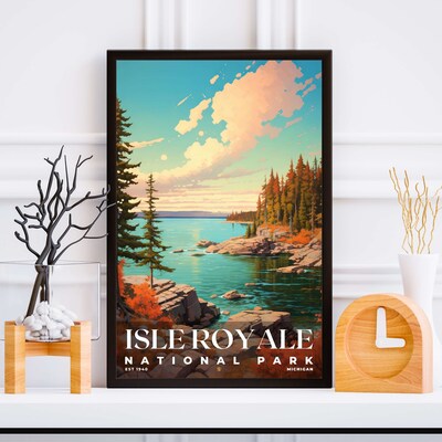 Isle Royale National Park Poster, Travel Art, Office Poster, Home Decor | S6 - image5